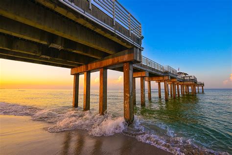 HD wallpaper: orange beach, alabama, bridge, sunset, gulf shores, pier, water | Wallpaper Flare