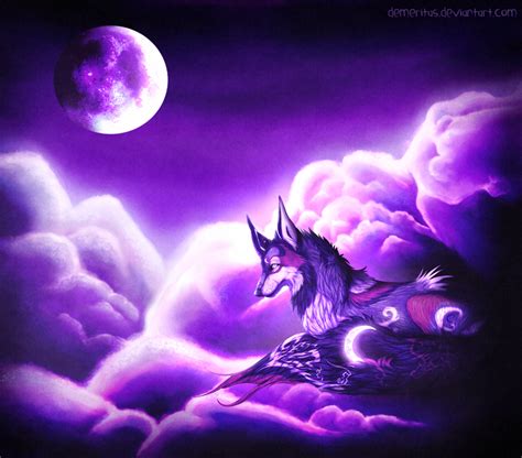 Violet Moon in the Clouds by Demeritas on DeviantArt