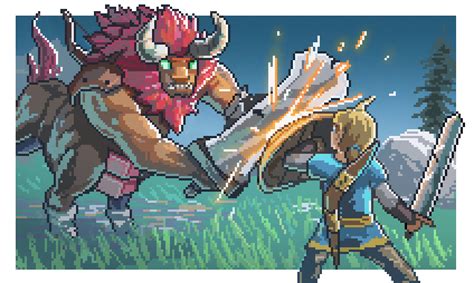 Legend of Zelda Breath of the Wild Pixel Art by BryanHeemskerk on DeviantArt | 野生の息吹, ピクセルアート ...