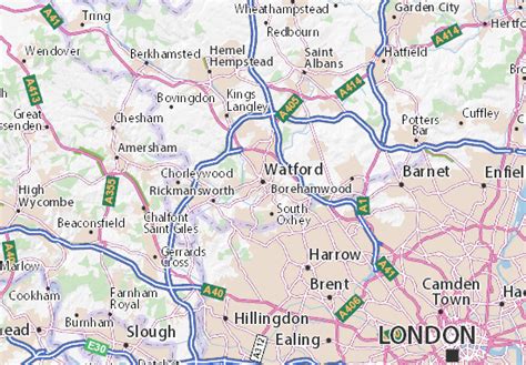 Map Of Watford | Color 2018