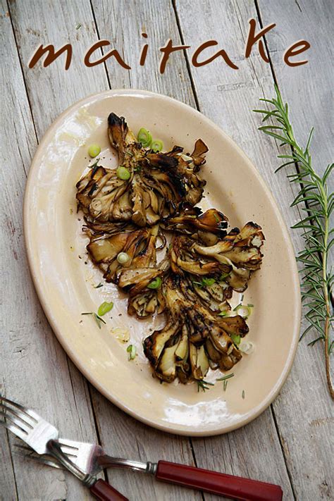 Grilled Maitake Mushrooms - SippitySup