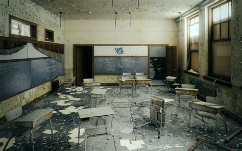 Abandoned Classroom by DelphiaHT on DeviantArt | Abandoned, Abandoned ...