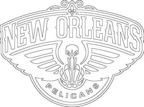 New Orleans Pelicans logo coloring page - Free coloring pages