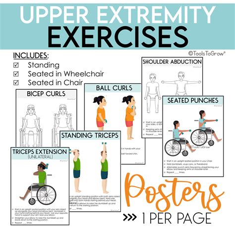 Upper Extremity Strengthening Exercises & Range of Motion/Stretches – Shop Tools To Grow