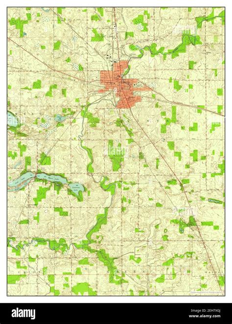 Plymouth, Indiana, map 1957, 1:24000, United States of America by Timeless Maps, data U.S ...