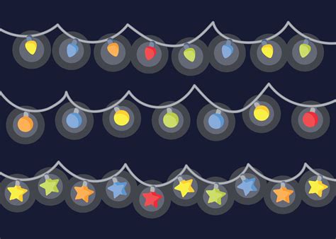 Free Christmas Lights Vector 178460 Vector Art at Vecteezy