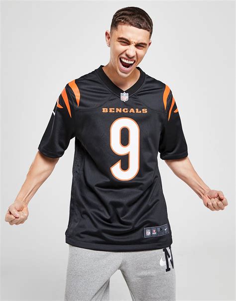 Black Nike NFL Cincinnati Bengals Burrow #9 Jersey | JD Sports UK