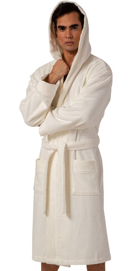 Seyante - Turkish Cotton Luxury Bathrobe Mens - Hooded Big, Tall, Loose Cut Cotton Terry Cloth ...