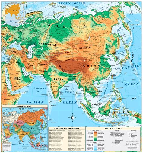 Sintético 92+ Imagen De Fondo Map Of Asia With Names El último
