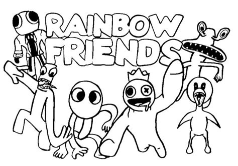 Rainbow Friends Coloring Pages - Coloring Pages For Kids And Adults | Coloring books, Coloring ...