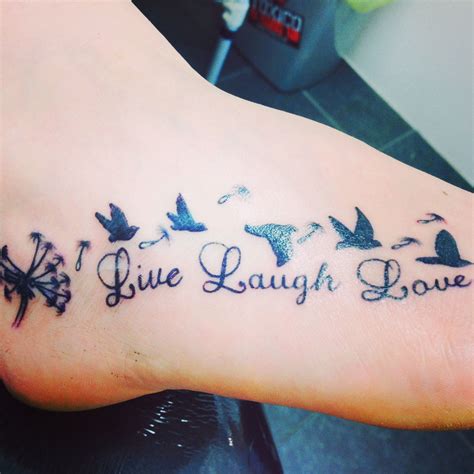 My gorgeous foot tattoo, Live laugh love ️ | Tattoos, Foot tattoo, Love ...