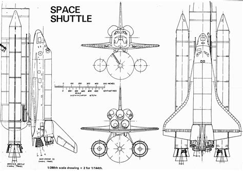 Space Shuttle Blueprint - Download free blueprint for 3D modeling | Space shuttle, Spaceship ...