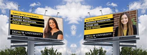 Communication + Marketing Examples - Billboards - DePauw University