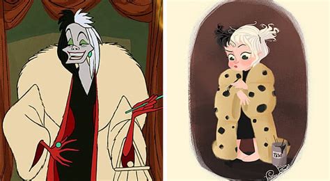 Artists imagined Disney Villains as babies, the results are innocent ...