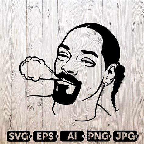 Snoop Dogg SVG Cutting Files 5 West Coast Digital Clip Art | Etsy