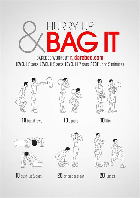 Hurry Up & Bag It Workout / You've already got the backpack, why not make it a gym tool in this ...