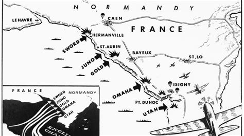 German Wwii Map Of Normandy