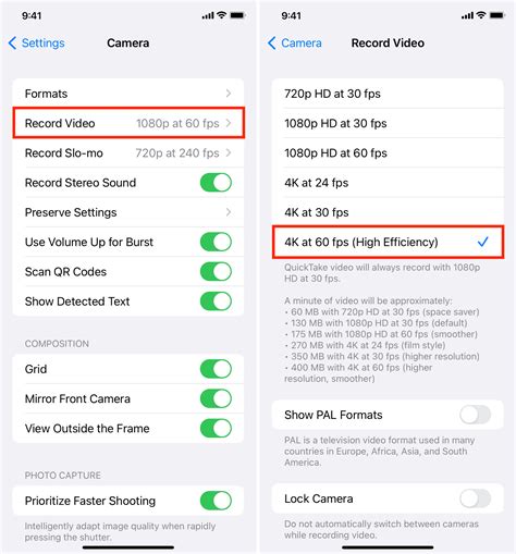 كيفية تصوير فيديو بدقة 4K بمعدل 60 إطارًا في الثانية على آيفون وآيباد