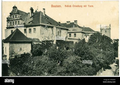 Castle Ortenburg with tower Bautzen. Castle Ortenburg with tower Stock Photo - Alamy