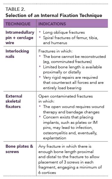 A Practitioner’s Guide to Fracture Management, Part 3: Selection of ...