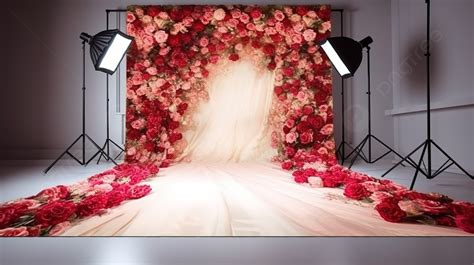 Flower Photography Backdrops For Backdrop With Lights In A Photo Studio ...