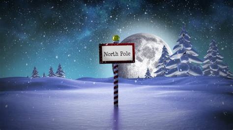 Digital Animation Santa Standing North Pole Stock Footage Video (100% ...