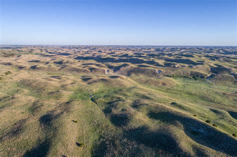 aerial view of Nebraska Sand Hills