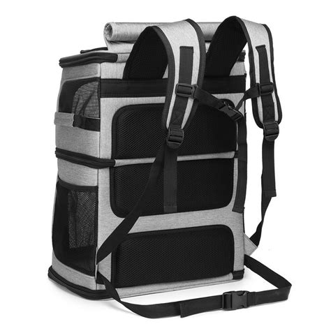 Double Layer Cat Carrier Backpack Removable Cat Carrier for 2 Cats ...