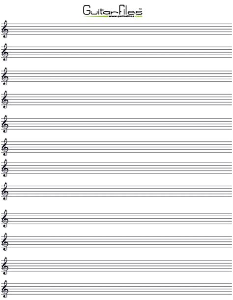 Blank Music Staff Paper | Blank sheet music, Music paper, Sheet music