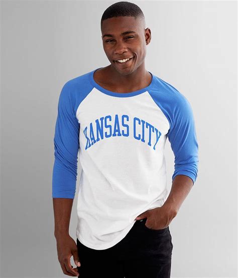 Charlie Hustle Kansas City Crown Town T-Shirt - Men's T-Shirts in White Royal Blue | Buckle