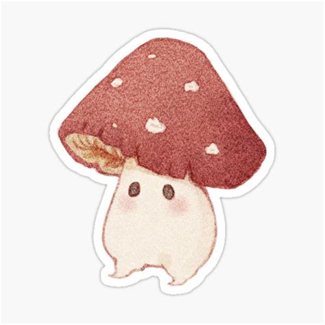 "Friendly mushroom " Sticker by Fairydrop | Redbubble