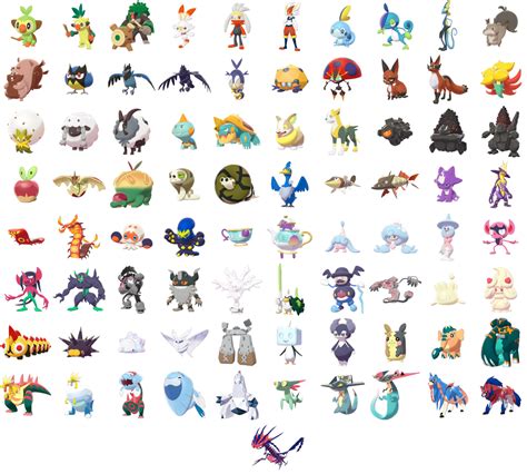 8 Gen Pokemon | Pokemon, Pokemon pokedex, Pokemon painting