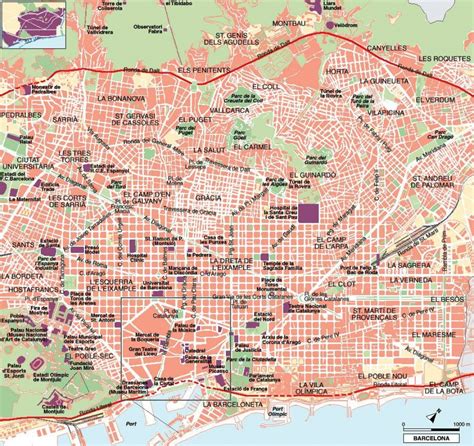 Barcelona Attractions Map Pdf - Free Printable Tourist Map Barcelona - City Map Of Barcelona ...