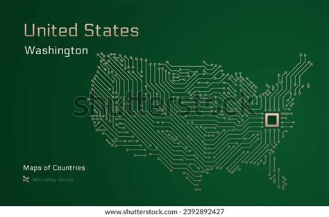 United States Map Capital Washington Shown Stock Vector (Royalty Free) 2392892427 | Shutterstock