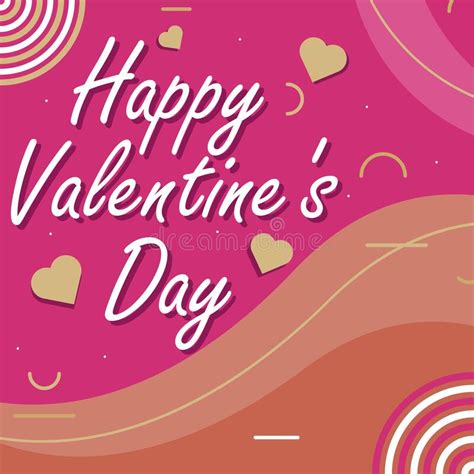Vector Banner Design Celebrating Valentine S Day on the 14th of February. Stock Vector ...