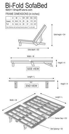 Futon Couch: Shop Bi-Fold Sofa Beds Futon Couch, Frame : Shop4Futons.com | Diy sofa bed, Futon ...