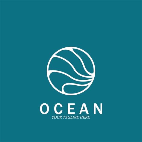 Premium Vector | Ocean wave sea logo vector illustration design template