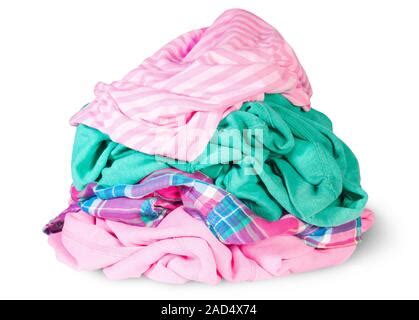 Heap Of Crumpled Clothes Stock Photo - Alamy