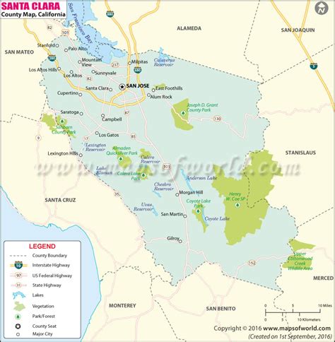 Santa Clara County | Map of Santa Clara County, California