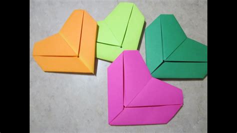 Origami How To: Letter Fold Heart - YouTube