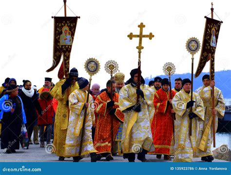 Eastern Orthodox Church Procession Varna Beach Bulgaria Editorial Photo ...