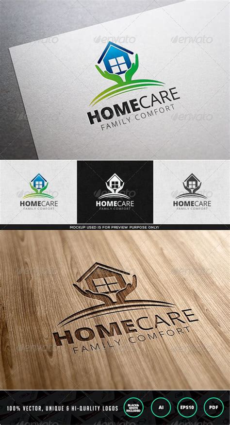 Home Care Logo Template | Logo templates, Logo design template, Hand lettering logo