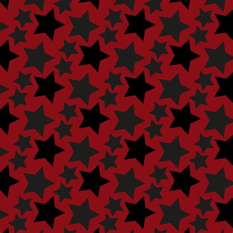 Repeating pattern with black stars on a red background 15008944 Vector Art at Vecteezy