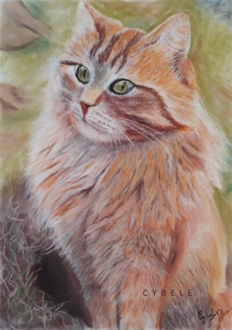 Orange Cat Painting at PaintingValley.com | Explore collection of Orange Cat Painting