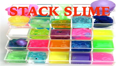 Stack Slime and Putty Rainbow | Fun Color Slime Types - YouTube