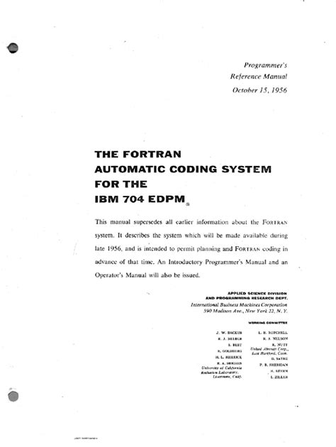 Fillable Online The FORTRAN Automatic Coding System for the IBM 704 EDPM Fax Email Print - pdfFiller