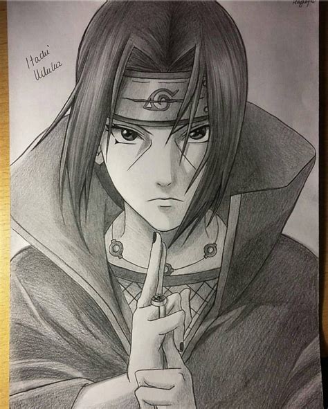 imagenes de itachi para dibujar - Buscar con Google | Портретные зарисовки, Милые рисунки ...