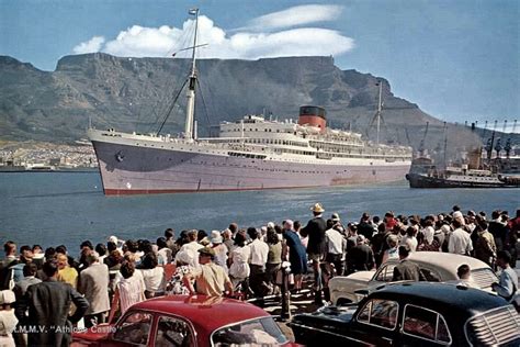 Athlone Castle departing Cape Town.......1962 | Cape town south africa ...