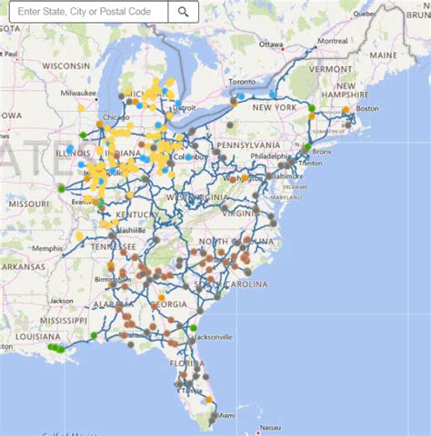 CSX Intermodal Map