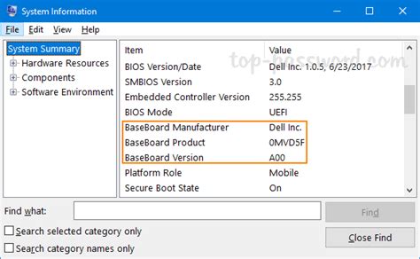 Find Motherboard Model Windows 10 | Password Recovery